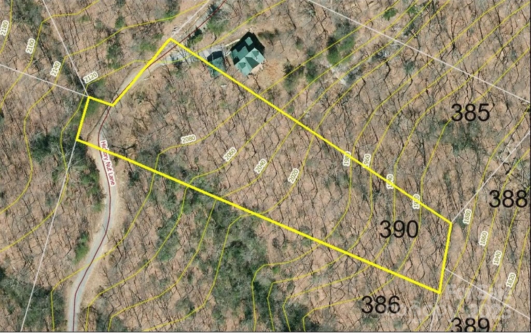 Aerial GIS photo - 00 Hickory Nut Lane, Lake Lure