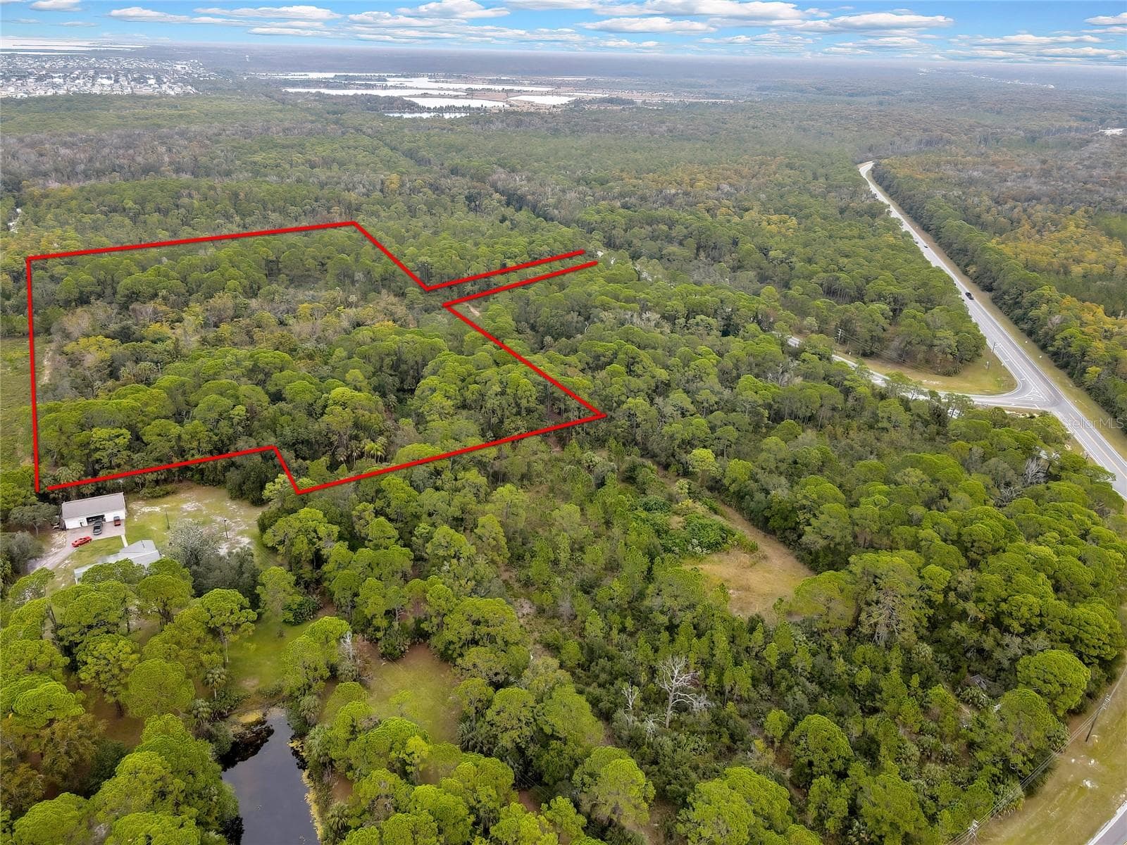 Aerial View with Boundaries - SHOAL LINE BLVD, SPRING HILL