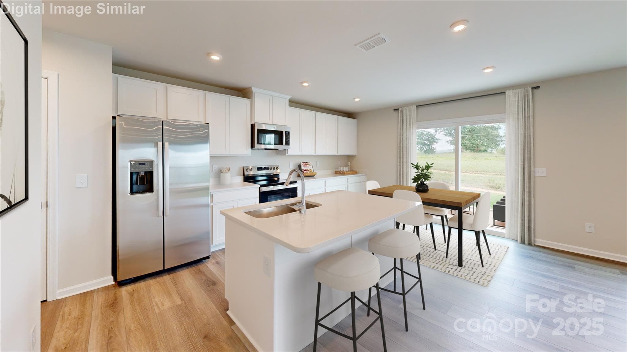 Sleek Stainless Steel Appliances, a kitchen that inspires - feel like a chef in your own culinary playground! - 5232 McCallum Meadows Drive, Charlotte