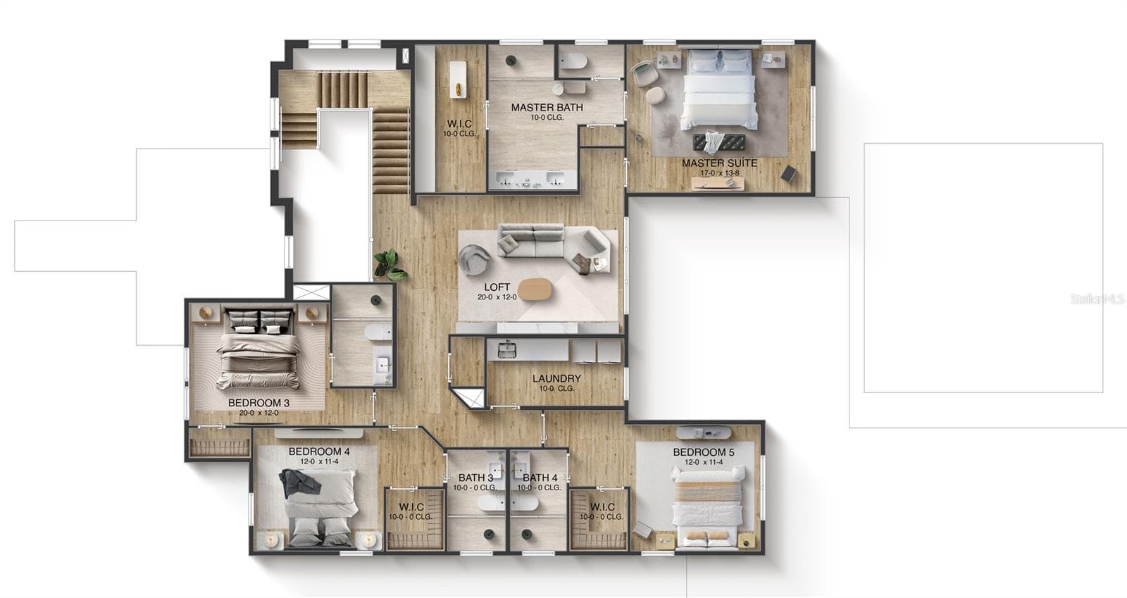 All renderings are for visual purposes only and are intended to provide a general illustration. Actual features, finishes, and dimensions may vary. - 1146 PRADO LN, OAKLAND
