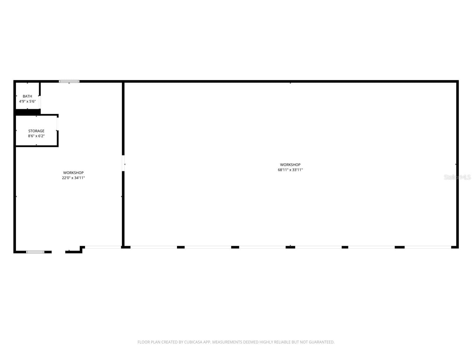 Detached Garage Floor Plan - 255 SW 96TH LN, OCALA