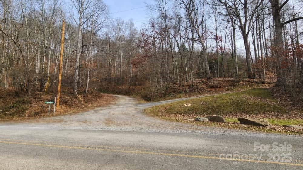 Entrance to Whispering Oaks—paved road to the subdivision - Waynesville