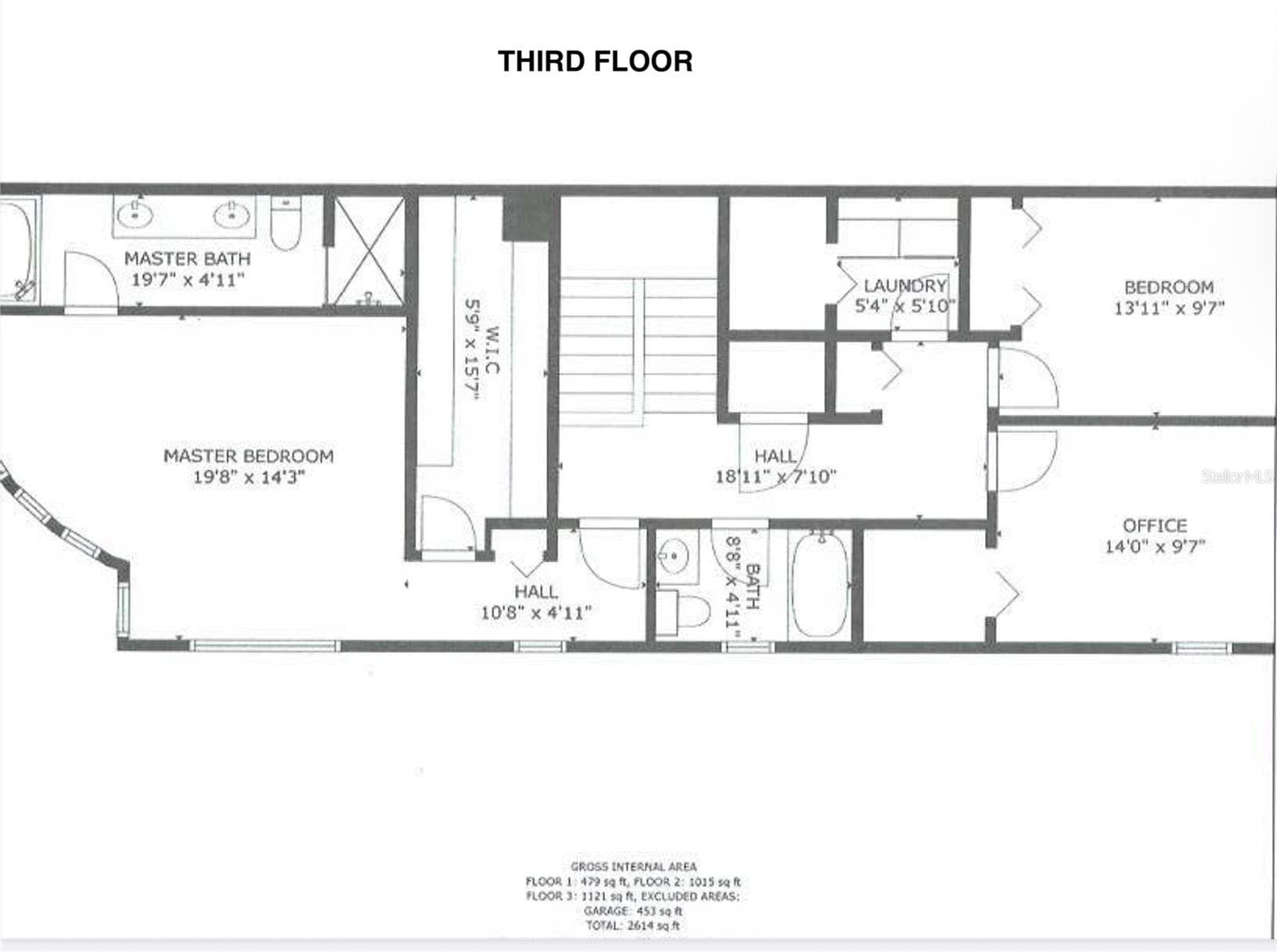 Third Floor: Primary Suite w/Ensuite Bath. Two Bedrooms/Hall Bath. - 8575 SUNSET CT, TREASURE ISLAND