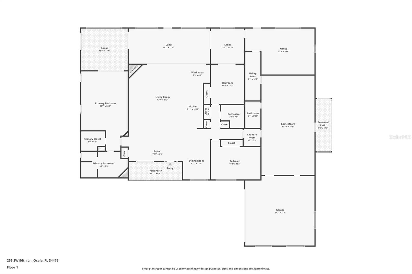 House Floor Plan - 255 SW 96TH LN, OCALA