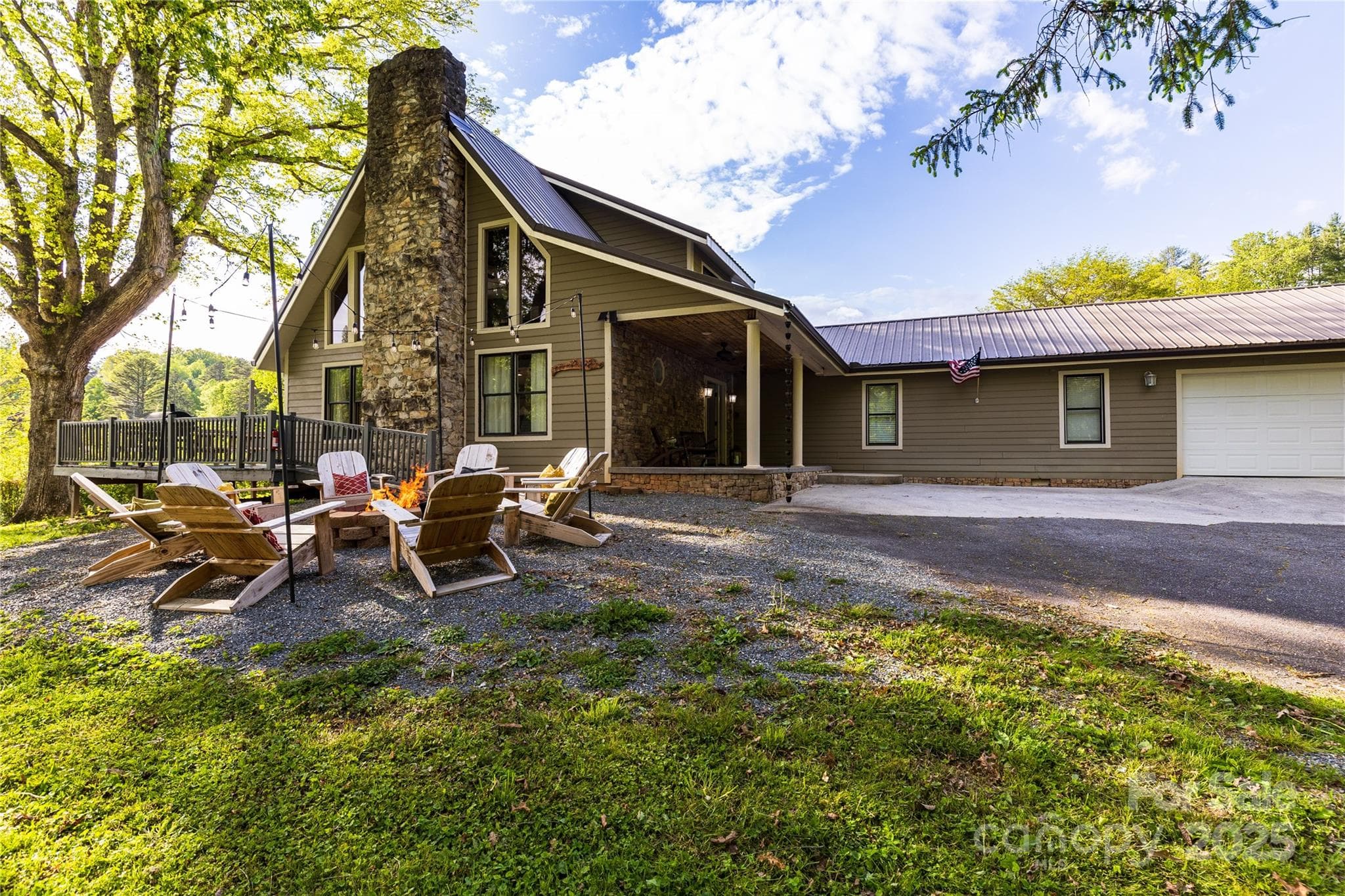 Sweet, private front of the home facing the rear of the property - 540 Toot Hollow Road, Bryson City
