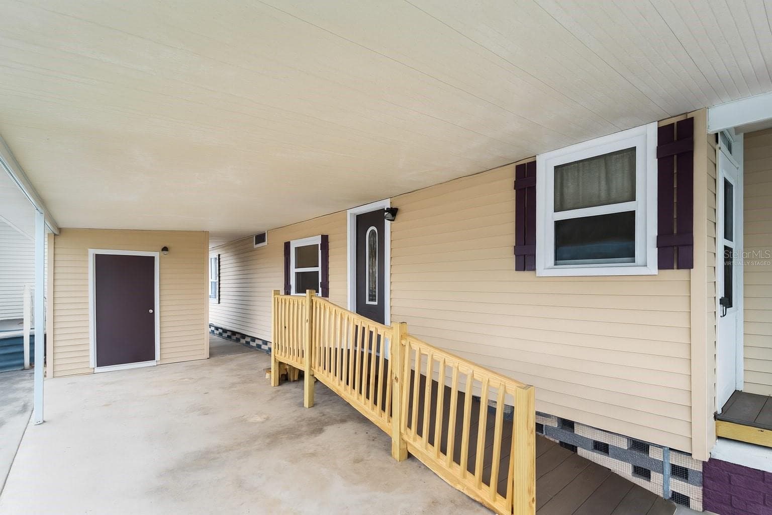 (Virtually Staged) CoveredPatio_154RarotongaRd_NorthPort_Shade.jpg - 154 RAROTONGA RD, NORTH PORT