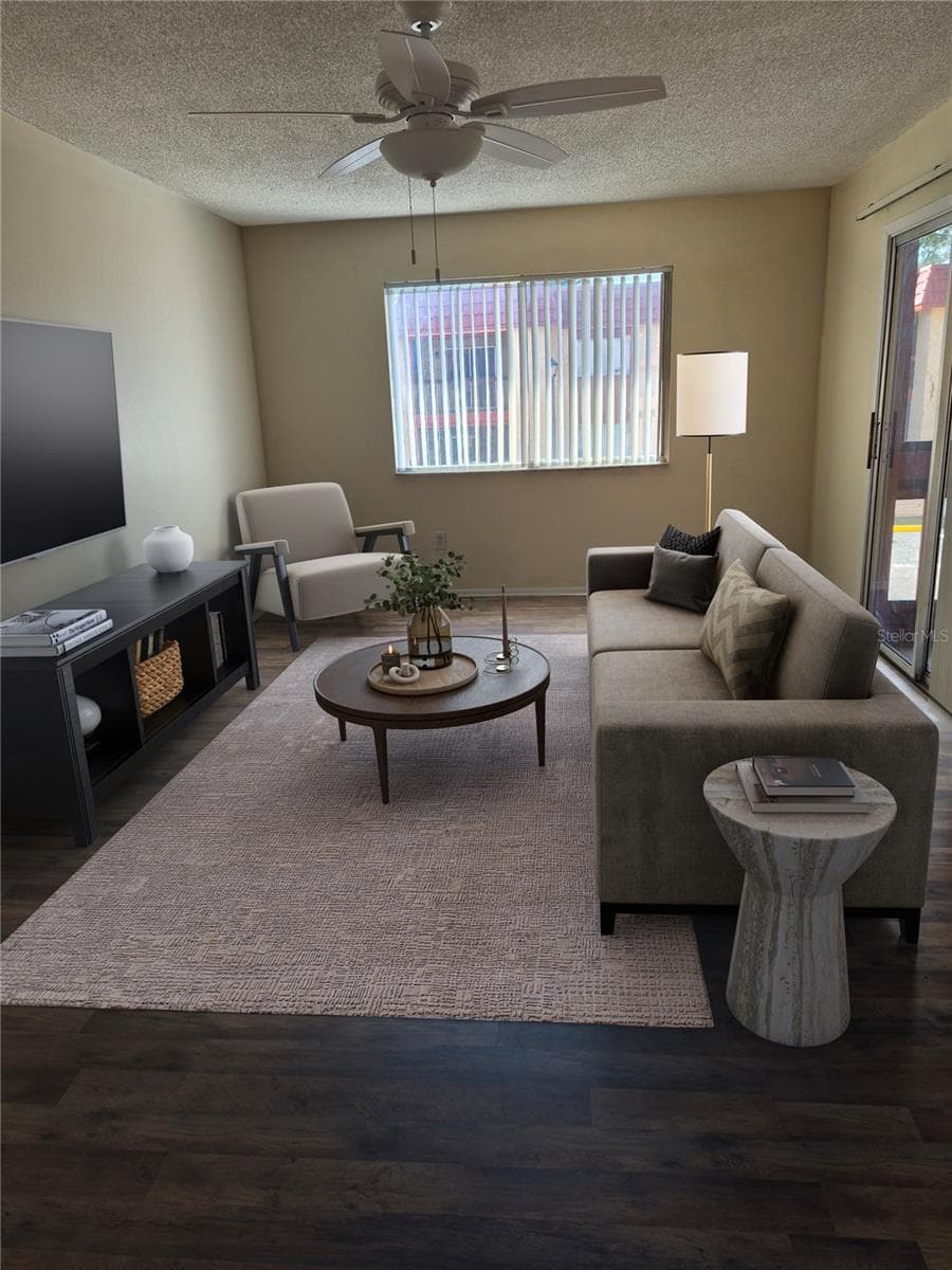 Great Room-virtual staging - 2860 N POWERS DR #133, ORLANDO