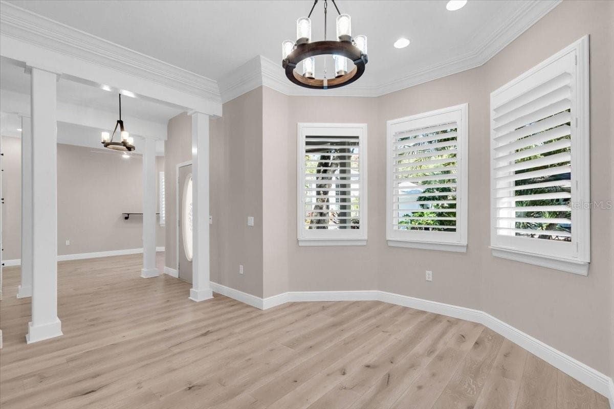 Light abounds in this dining room - 2306 64TH ST W, BRADENTON