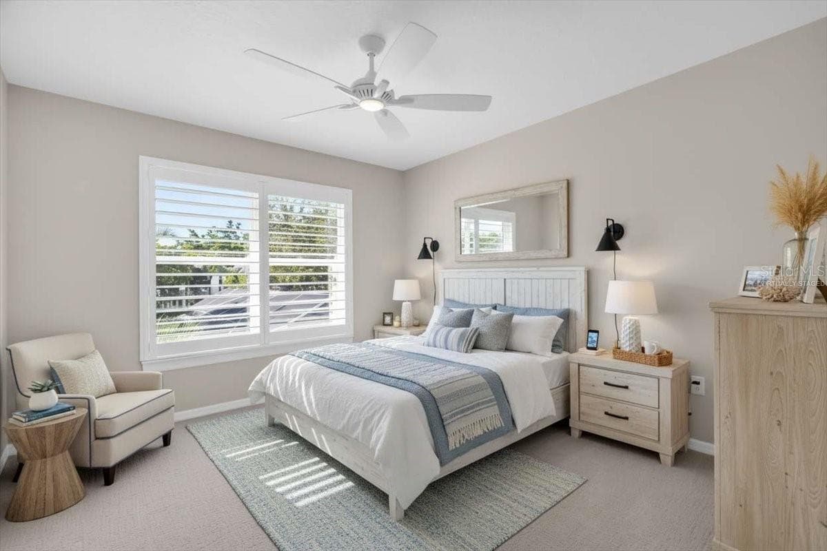 virtually staged bedroom 2 - 2306 64TH ST W, BRADENTON