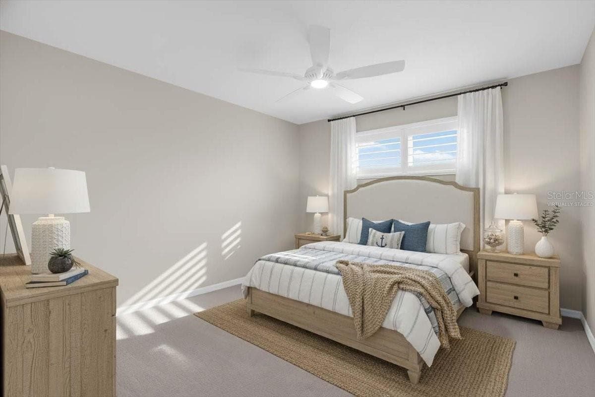 virtually staged bedroom 3 - 2306 64TH ST W, BRADENTON