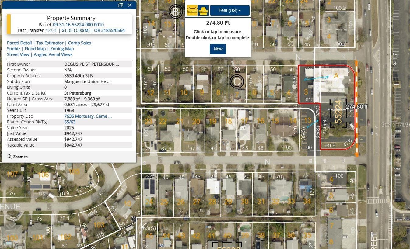 Aerial View - 3530 49TH ST N, ST PETERSBURG