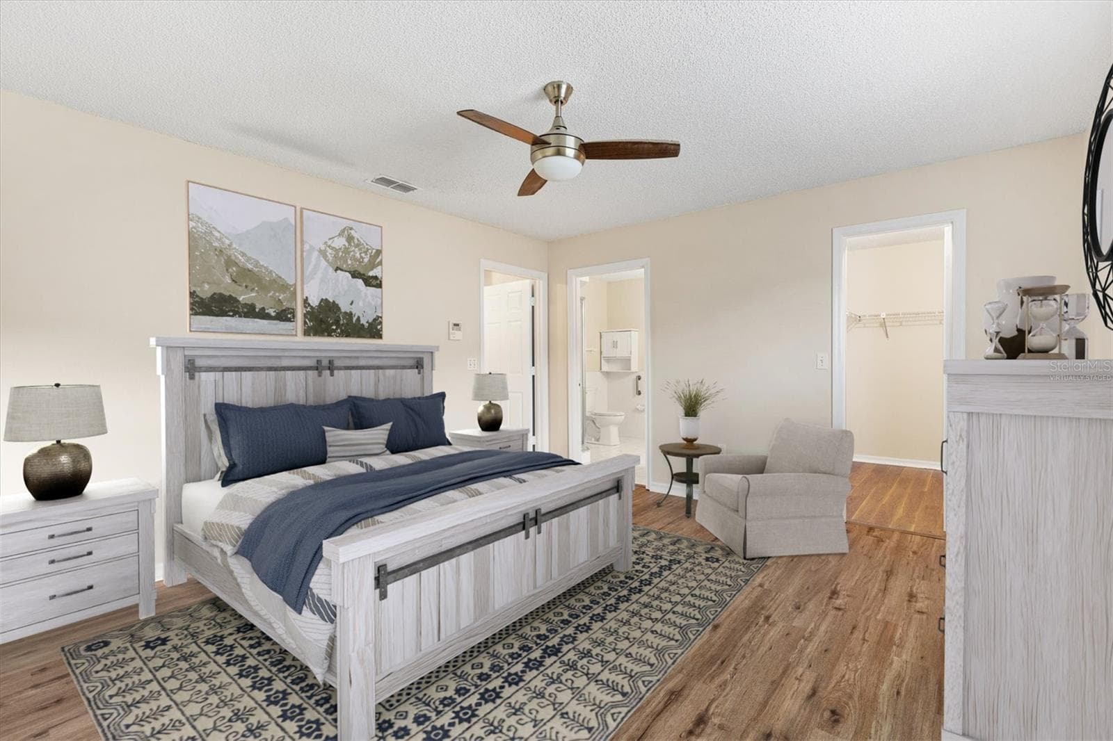 Virtually staged Primary bedroom. - 10767 SE 174TH LOOP, SUMMERFIELD