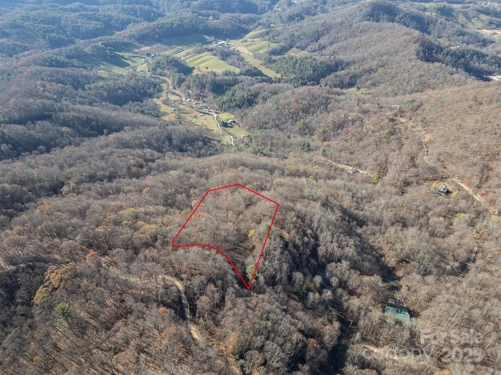View of approximate lot location with nearby farmland in the distance. - Clyde
