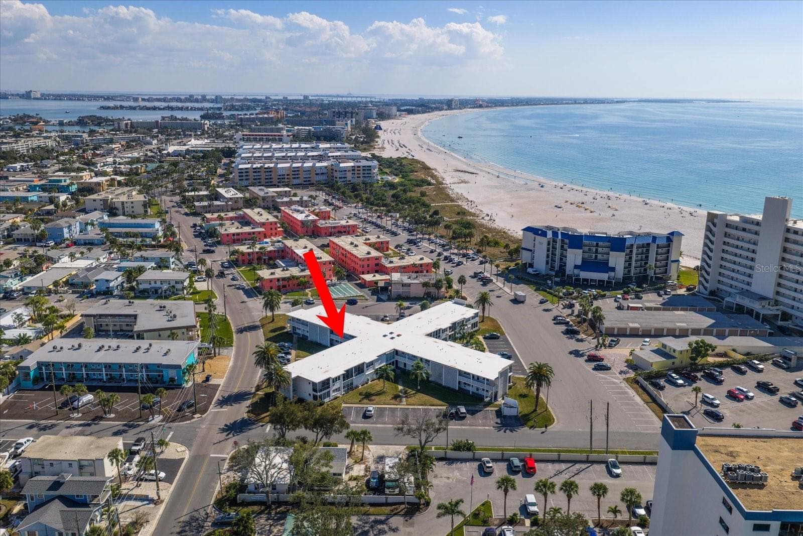 Aerial View - 7050 SUNSET WAY #6, ST PETE BEACH