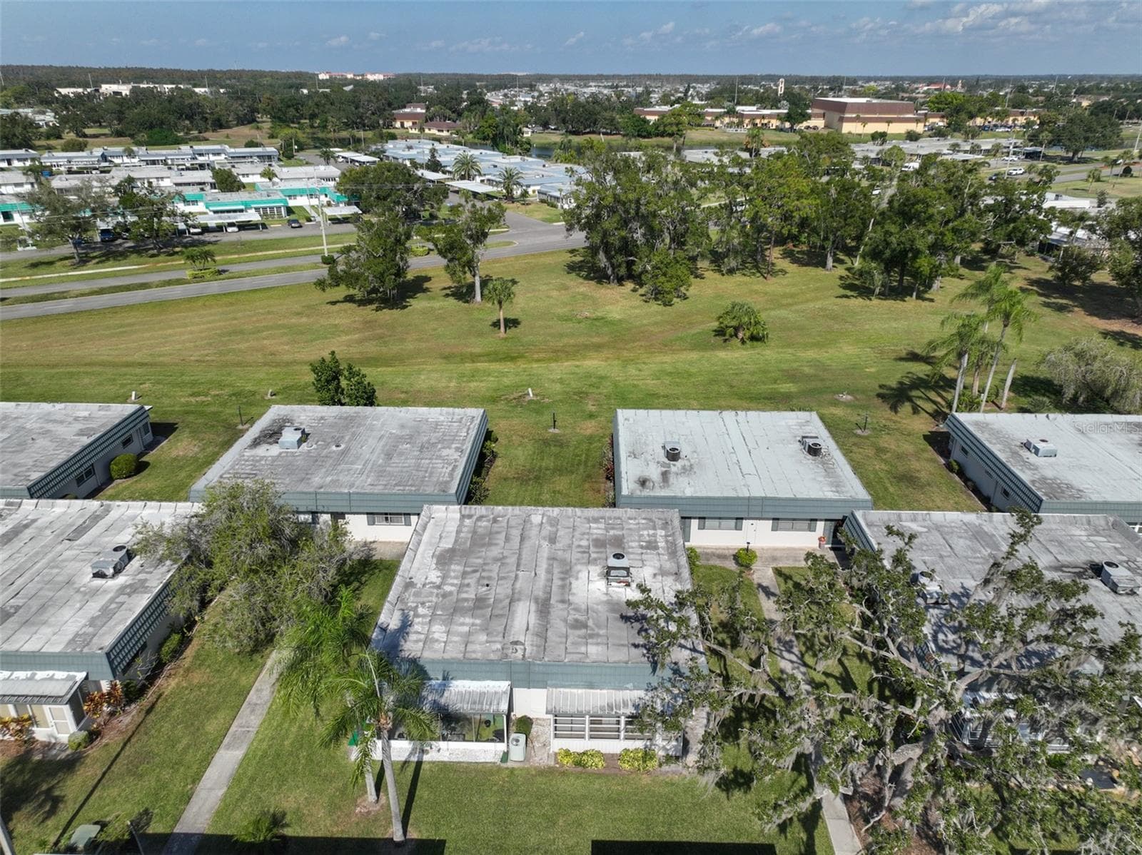 Aerial view, unit front center right - 1811 BEDFORD LN #153, SUN CITY CENTER