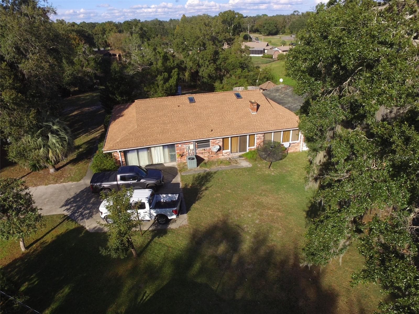 Driveway side Aerial - 35412 CRESCENT DR, FRUITLAND PARK