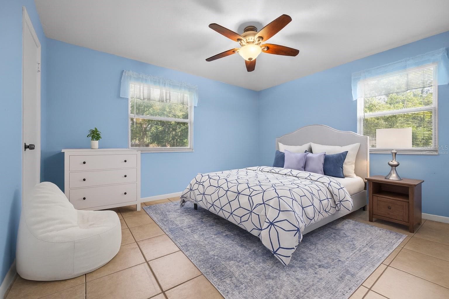 Virtually Staged Master Bedroom - 4219 NW 30TH TER, GAINESVILLE