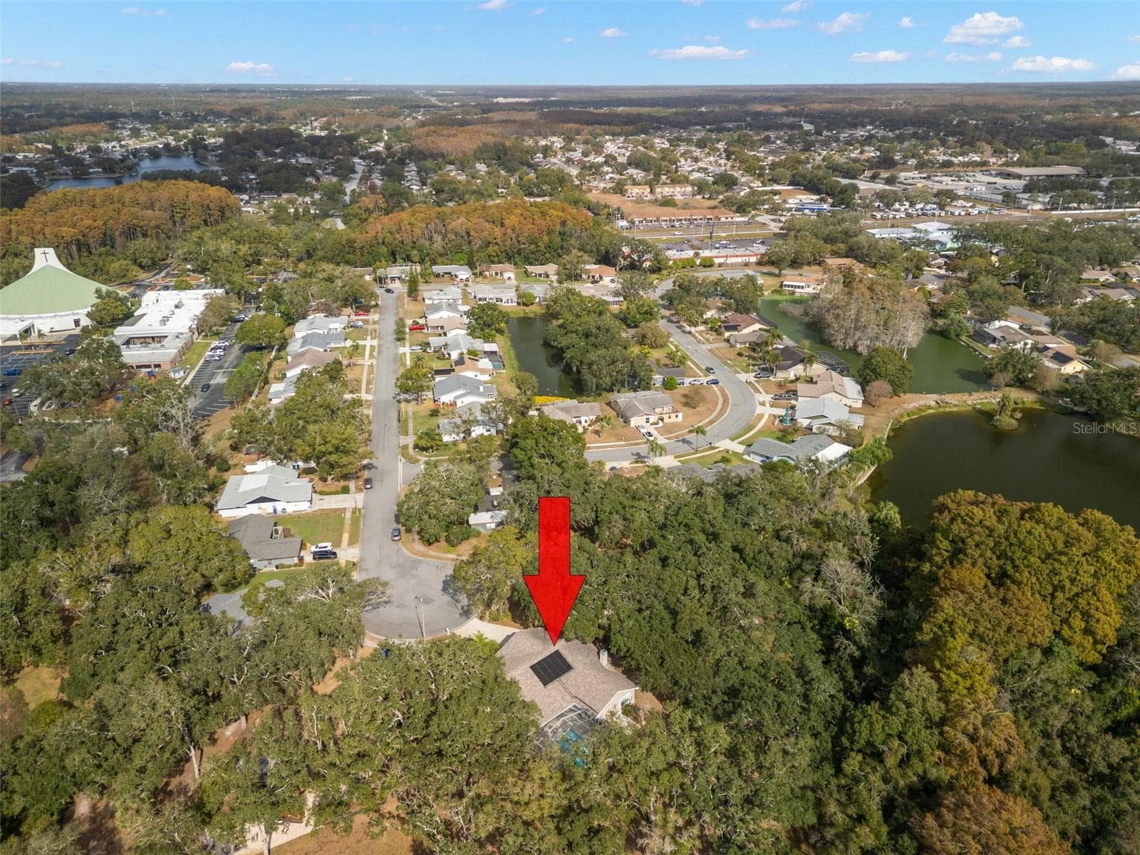 Aerial View - 3734 THORNBUSH LN, NEW PORT RICHEY