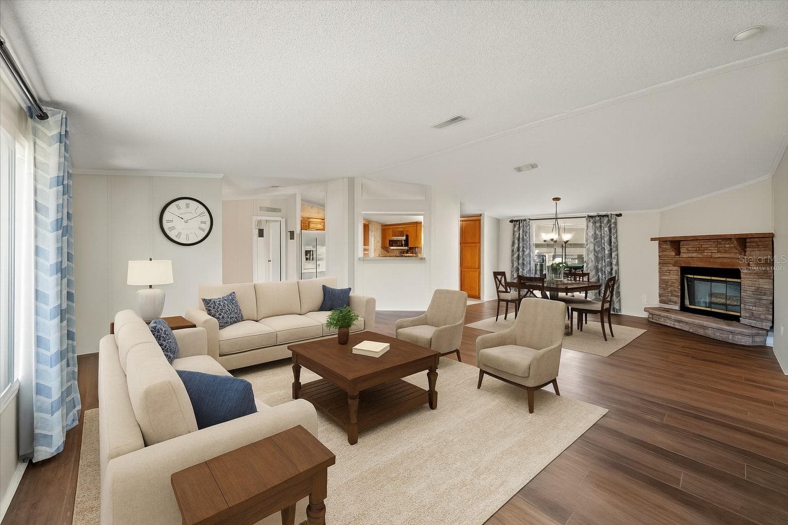 This photo has been Virtually Staged-living room - 101 EDGEWOOD BLVD, LAKE WALES