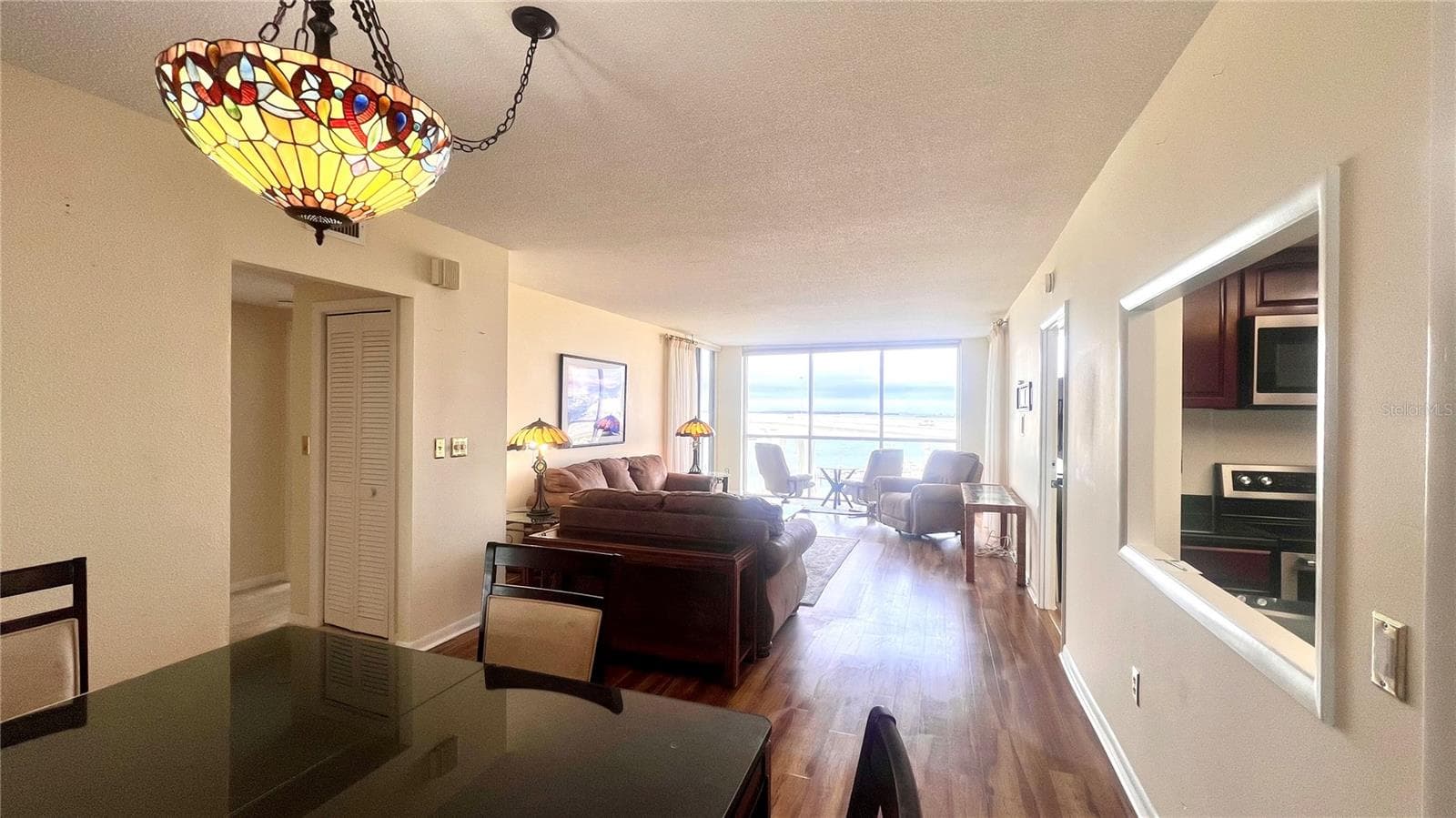Living Room from Dining area - 100 PIERCE ST #1001, CLEARWATER