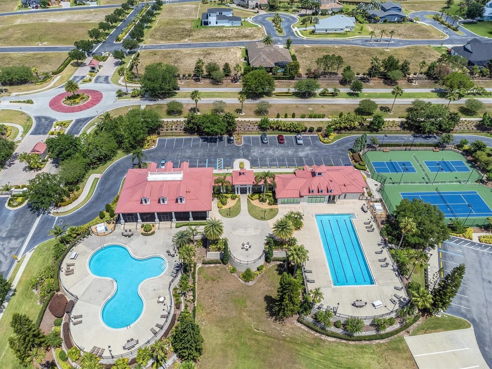 Aerial Clubhouse/Pools - 171 BLAZING STAR AVE, LAKE ALFRED