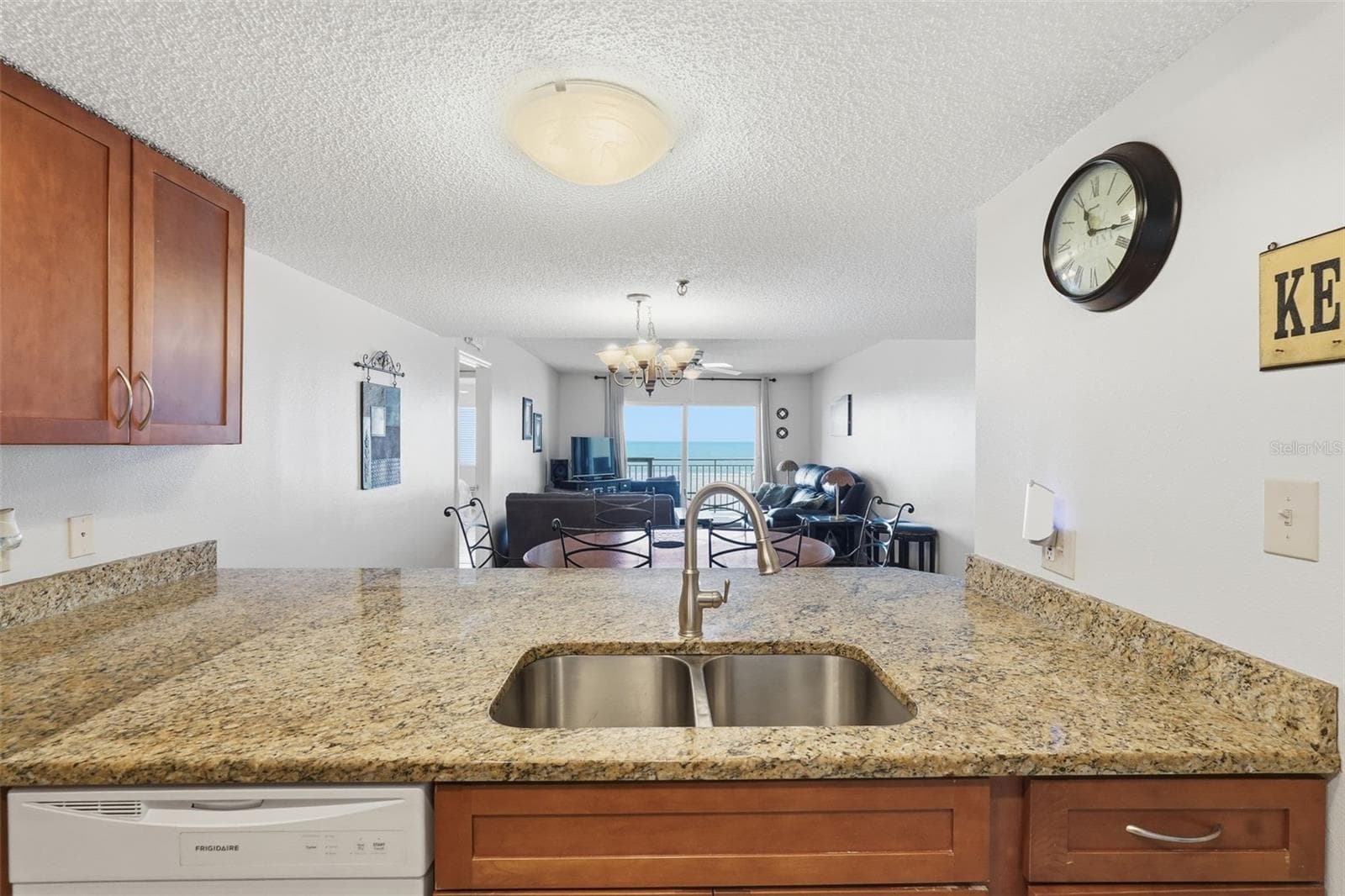 Kitchen with a Gulf view. - 17450 GULF BLVD #104, REDINGTON SHORES