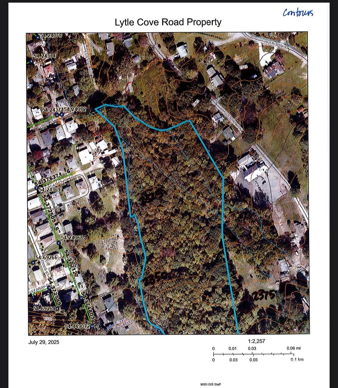Contour of Property - 000 Lytle Cove Road, Swannanoa