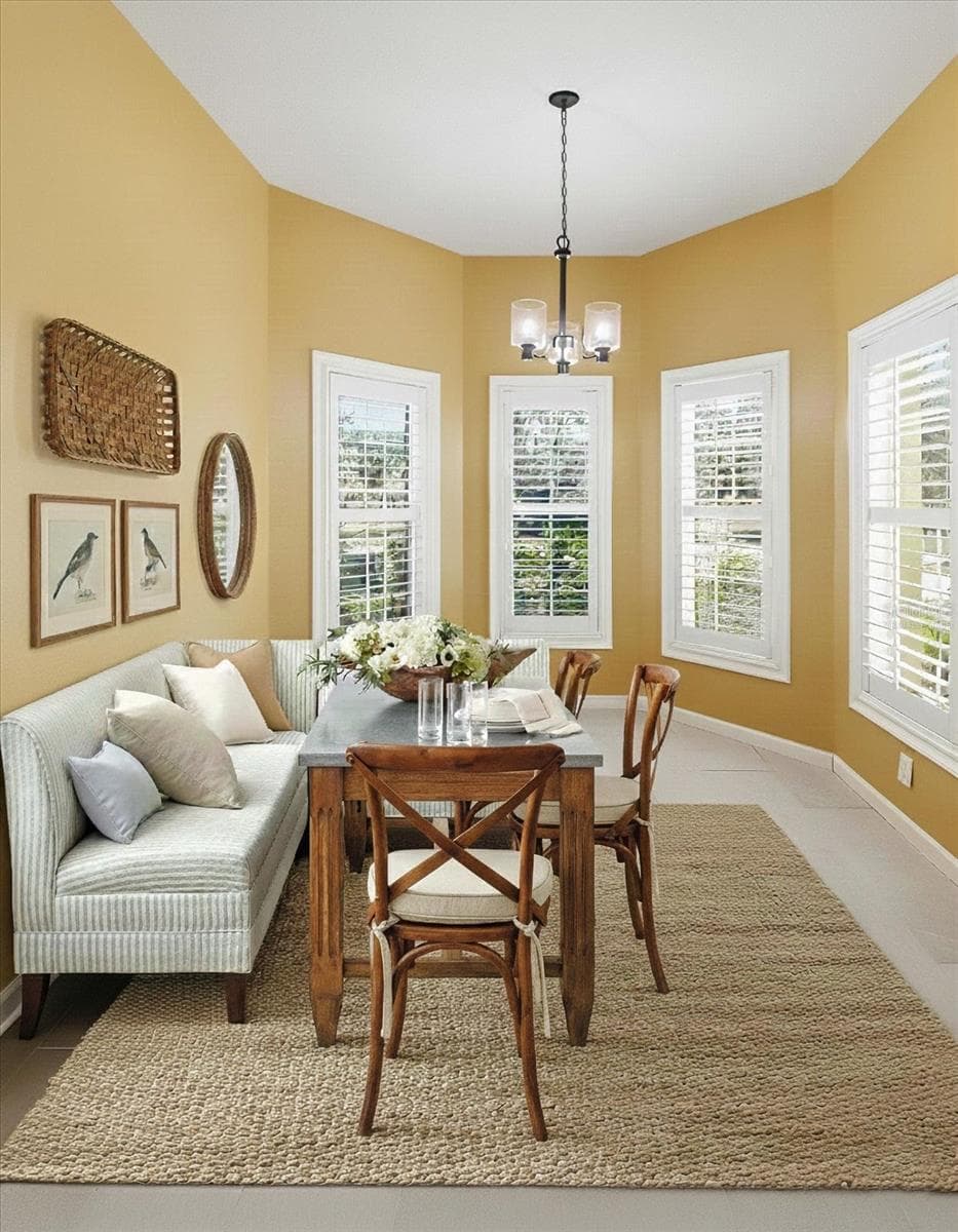 Light & Bright Kitchen Nook w/ Plantation Shutters ...Virtually Staged - 6301 W GLYNBORNE LOOP, CRYSTAL RIVER