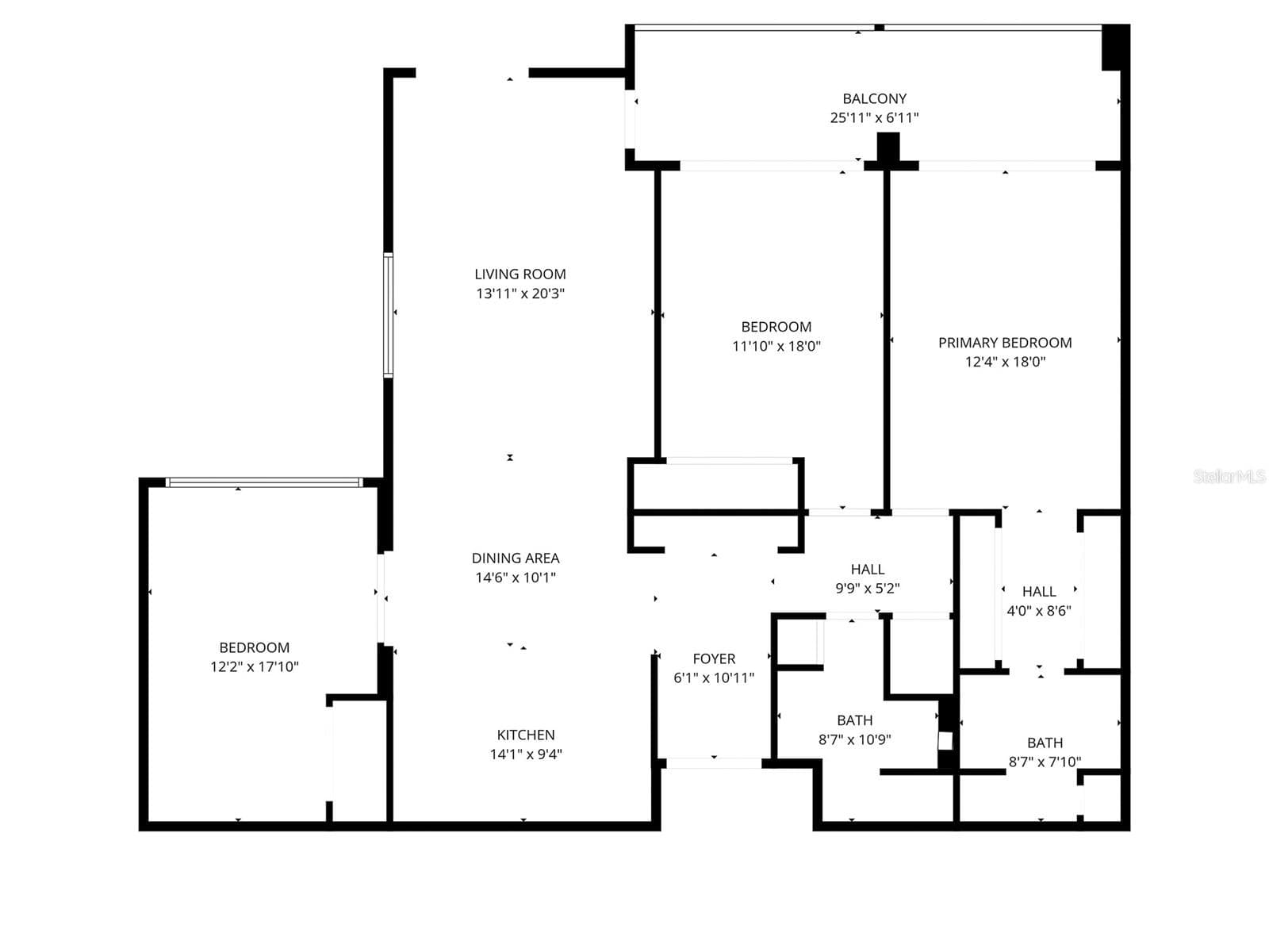 Layout of Condo - 1480 GULF BLVD #201, CLEARWATER BEACH