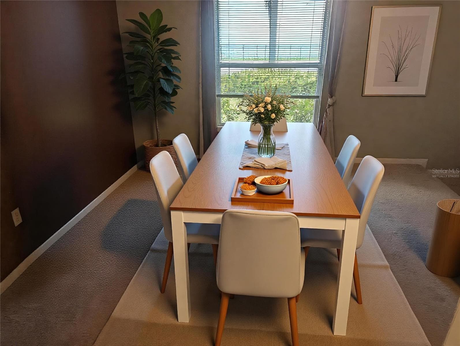 Dining Room Virtually Staged - 5710 S BERNIE ST, TAMPA
