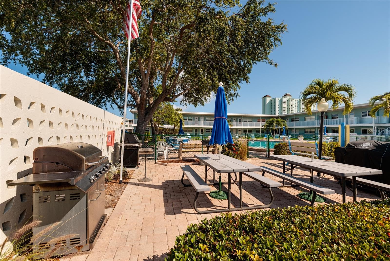 Grilling area #1 across street from the unit. - 6000 2ND ST E #6, ST PETE BEACH