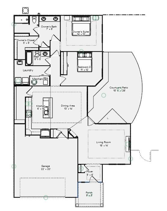 Not Actual Property - 4180 Creek Bridge Circle, Charlotte