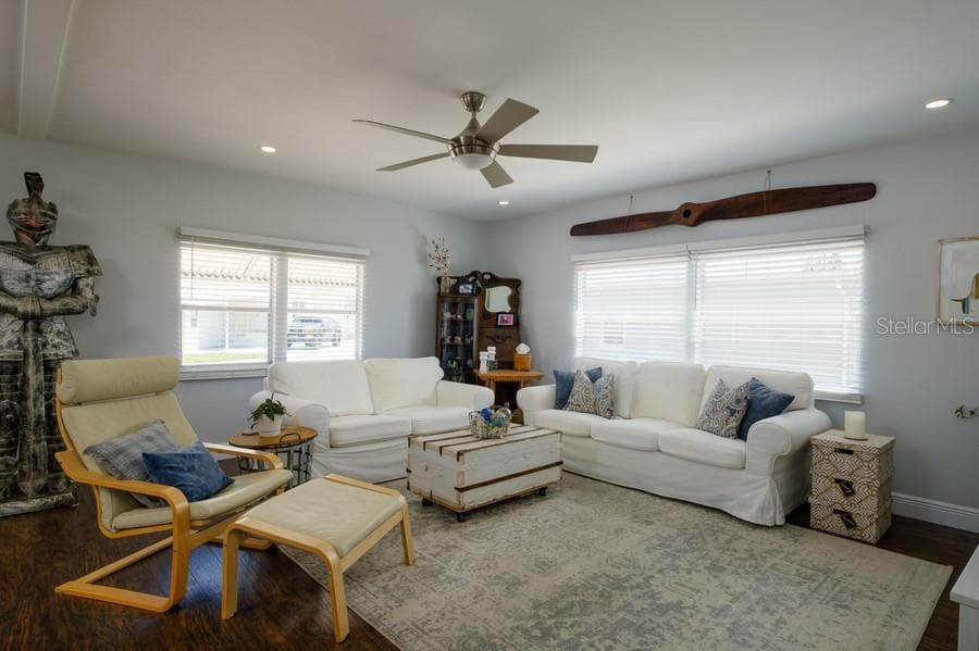 INVITING LIVING ROOM DESIGNED FOR EVERYDAY LIVING - 1916 ILLINOIS AVE, BRADENTON