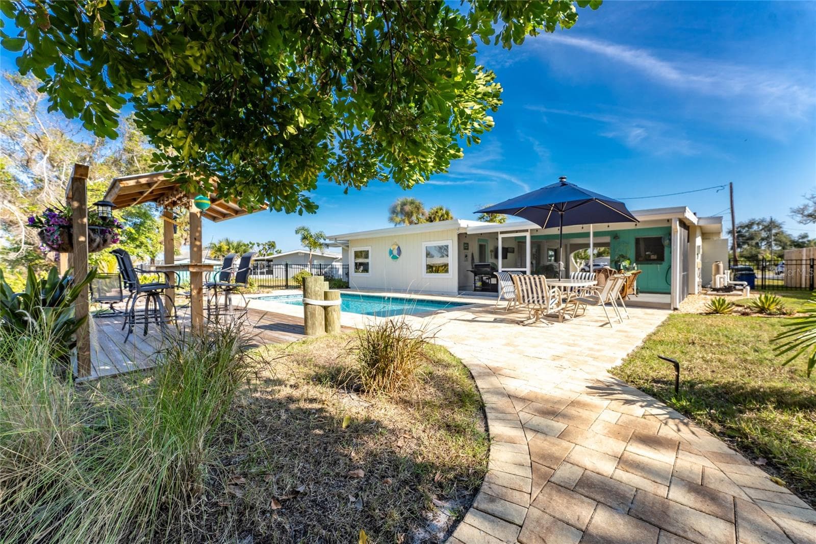Rear of the Home View - 501 CANAL WAY, NOKOMIS