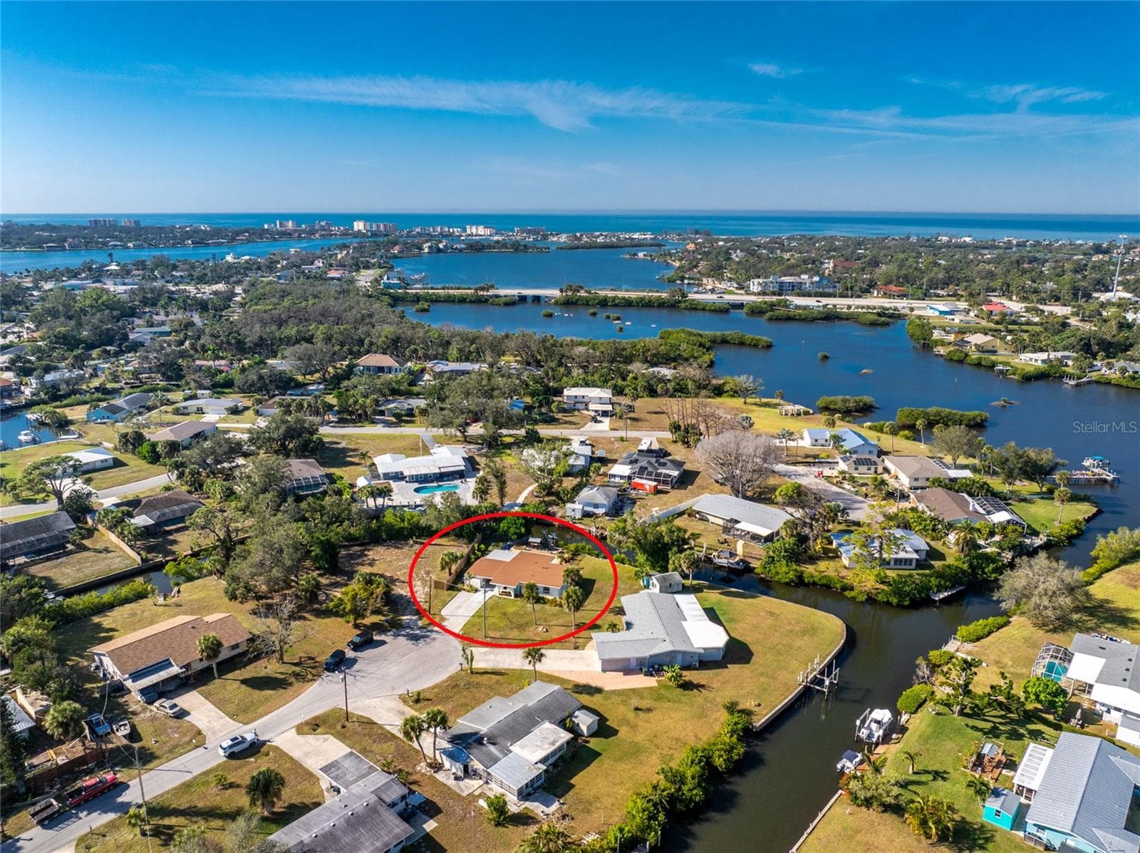 Aerial View - 501 CANAL WAY, NOKOMIS