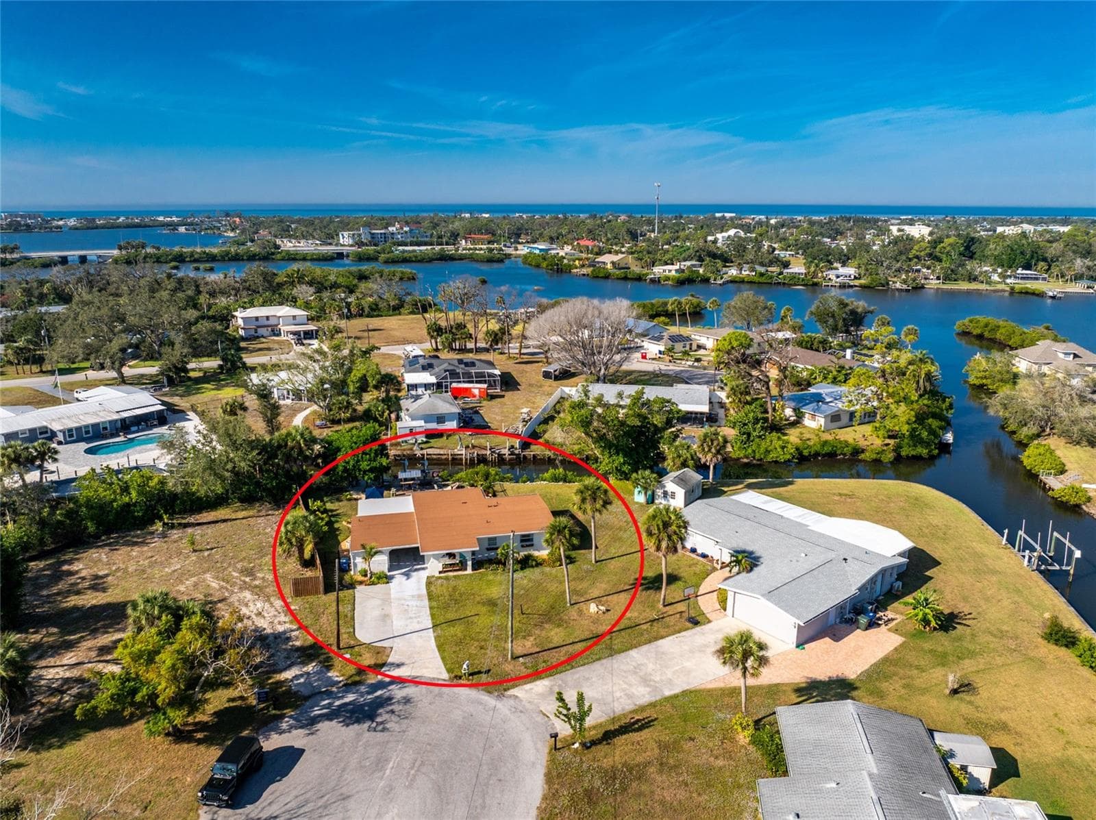 Aerial view - 501 CANAL WAY, NOKOMIS