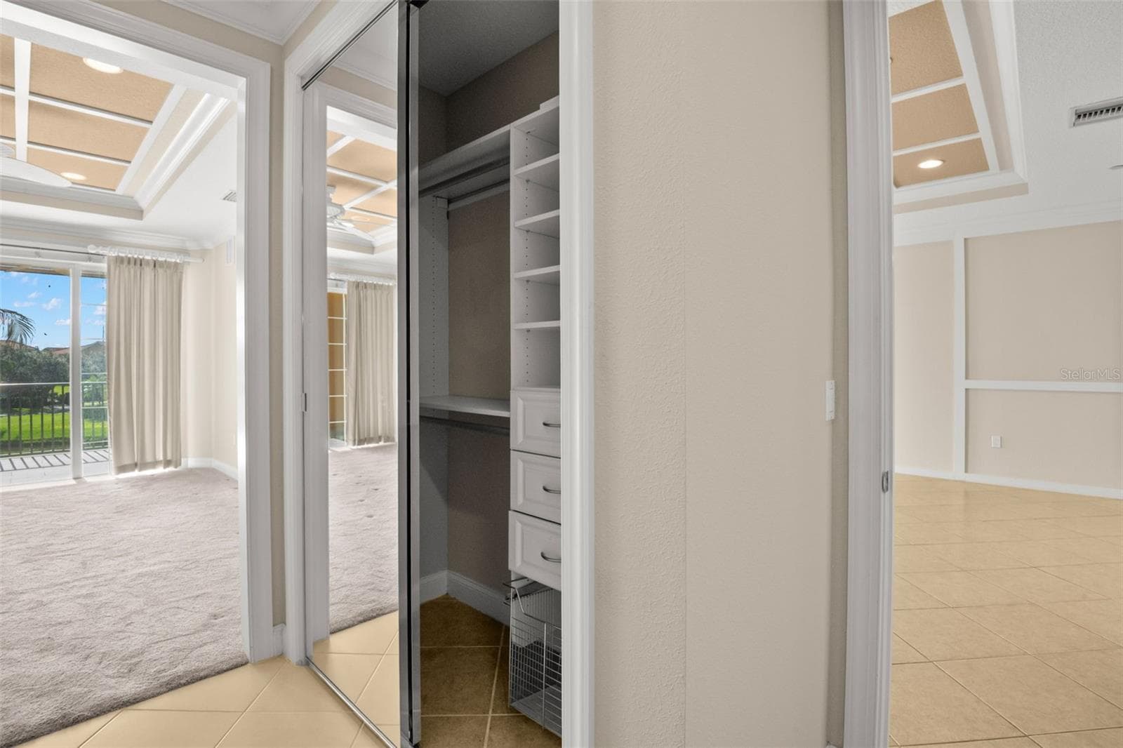 Second built-in closet in Main Bedroom. - 8 ACADEMY WAY S #123, ST PETERSBURG