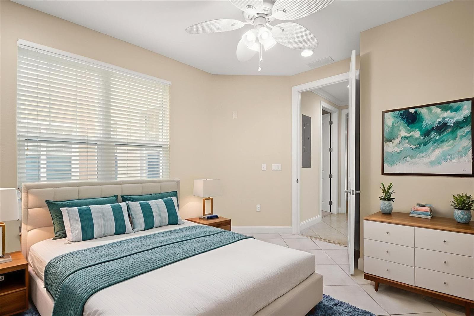 Virtually staged; Guest Bedroom #3 also with walk-in closet (a walk-in closet in every bedroom). - 8 ACADEMY WAY S #123, ST PETERSBURG