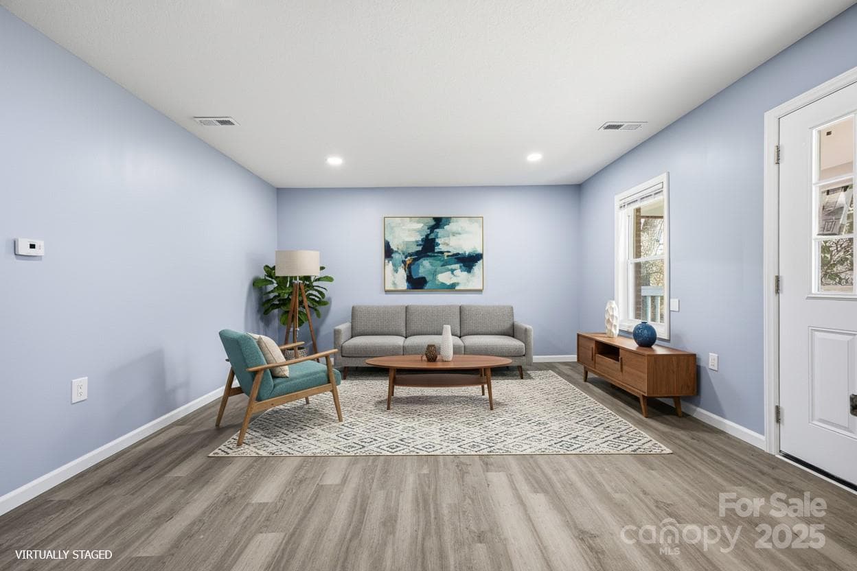 Family Room (Virtually Staged) - Asheville