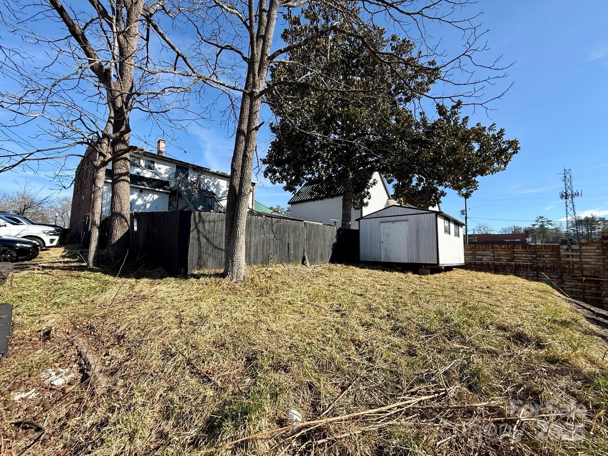 Back of lot beyond fence - Brevard