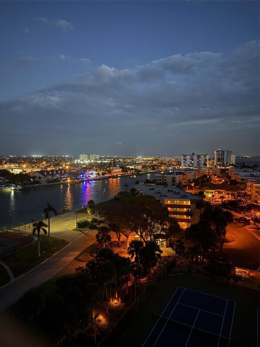 Night view from the balcony - 7600 BAYSHORE DR #902, TREASURE ISLAND