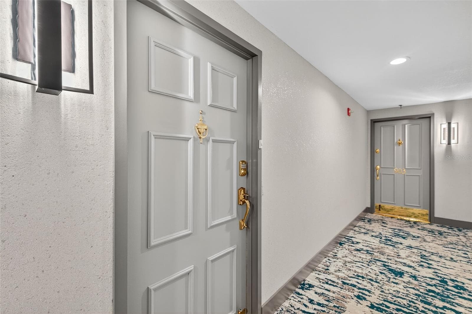 Front door of the unit - 7600 BAYSHORE DR #902, TREASURE ISLAND