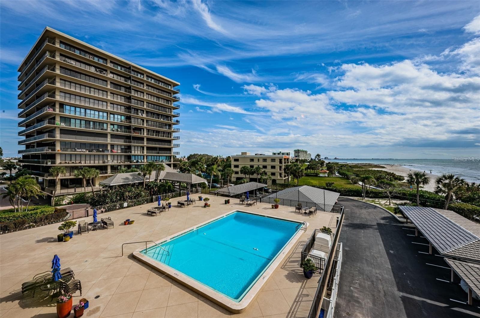 Heated pool overlooking the gulf - 7600 BAYSHORE DR #902, TREASURE ISLAND
