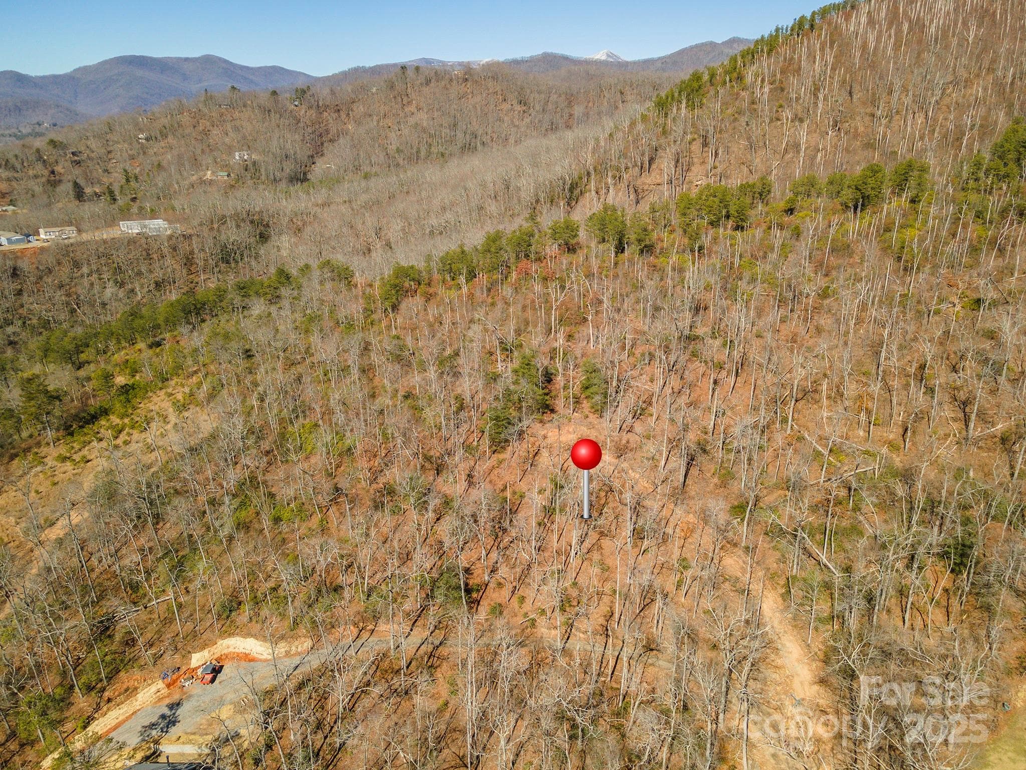 Looking Northwest overhead view - Black Mountain