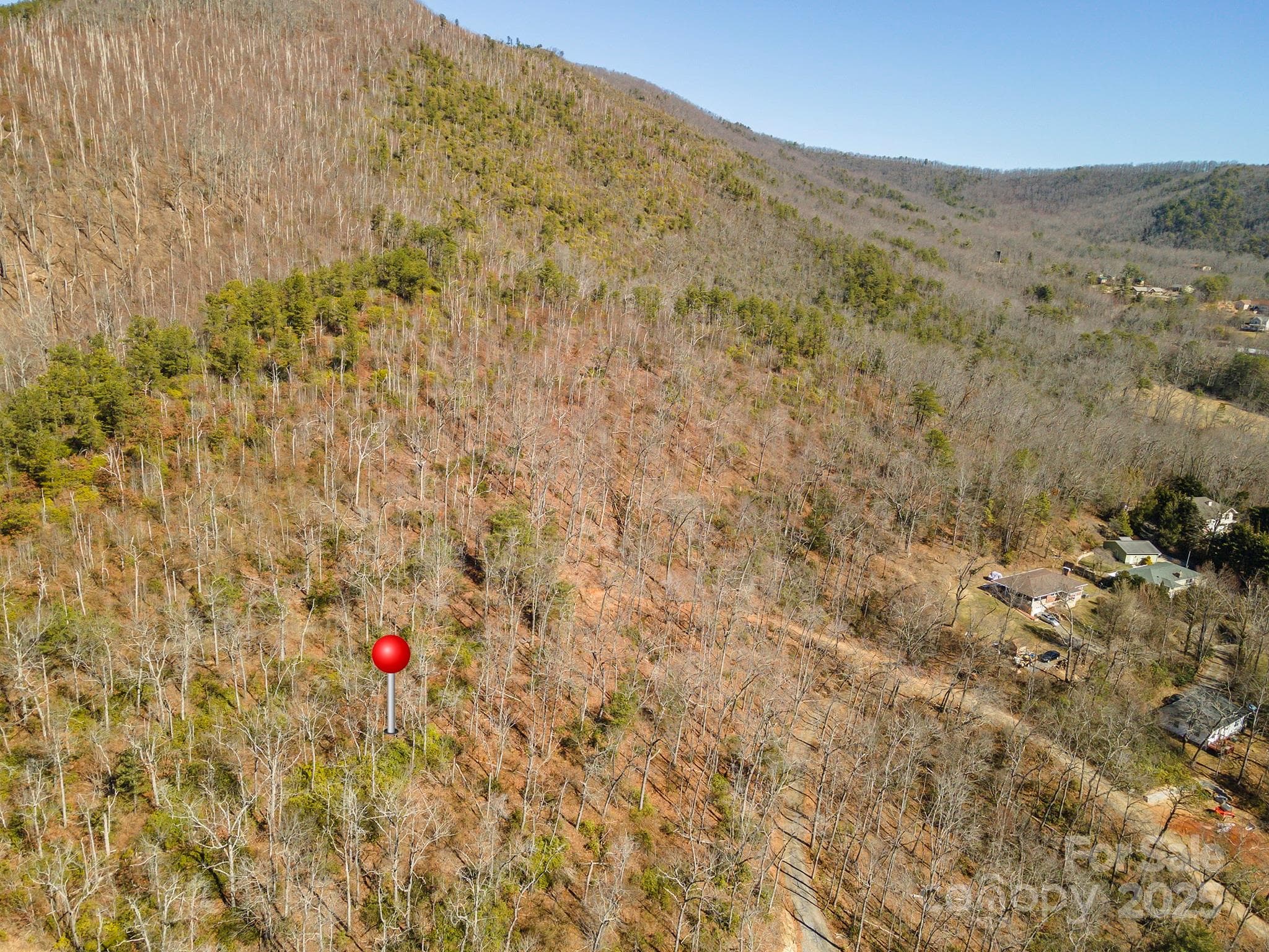Looking Northeast overhead view - Black Mountain
