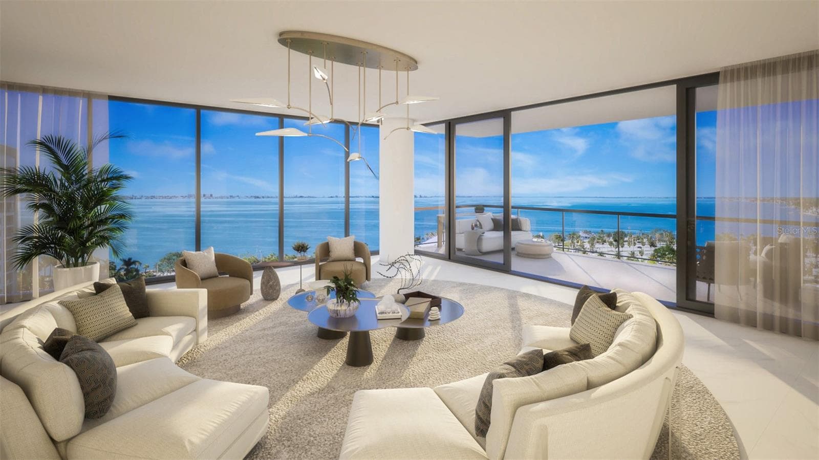 Interior Rendering - 1000 BOULEVARD OF THE ARTS #1701, SARASOTA