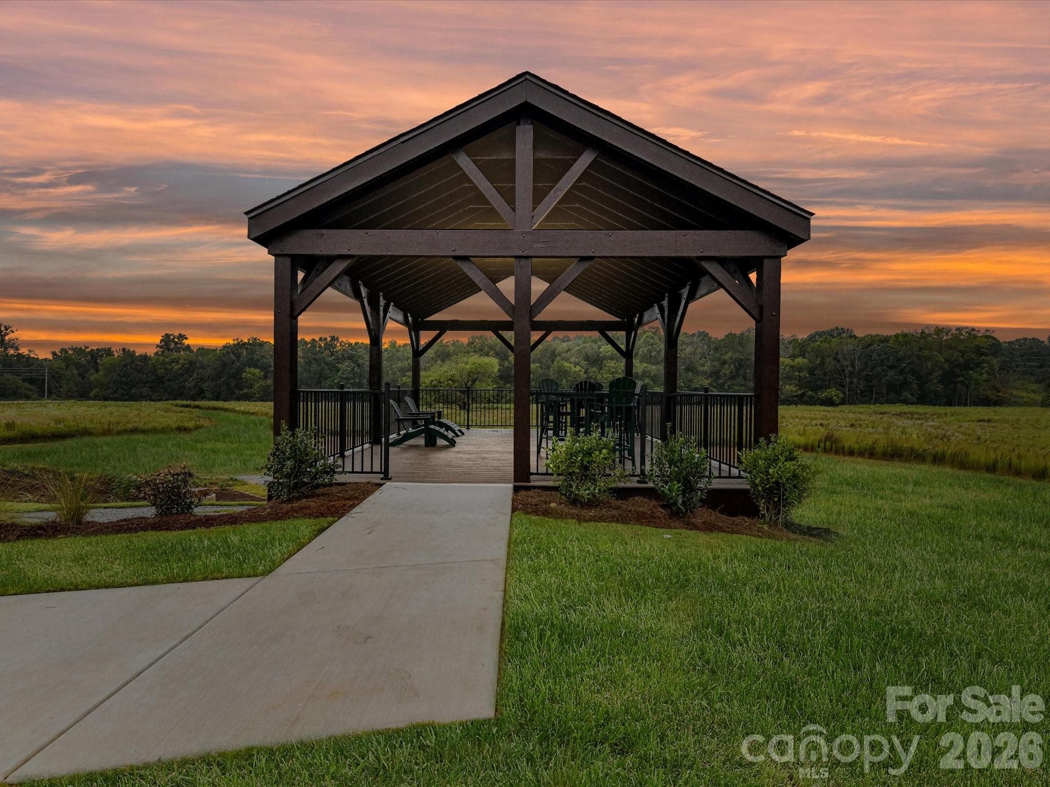 Enjoy sunsets from the community pavilion - 202 Quartz Hill Way, Waxhaw