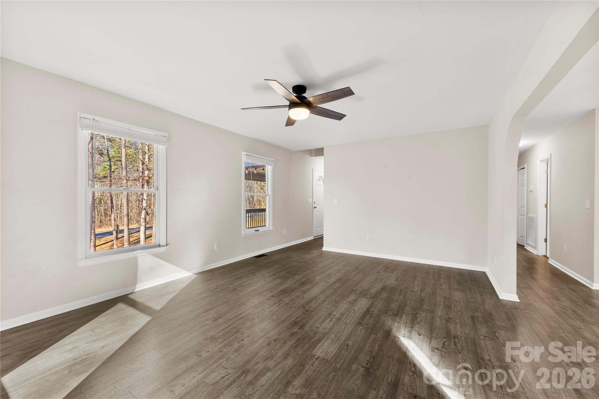 LIVING ROOM SHOWING ENTRY WAY - 16218 Barbee Road, Stanfield
