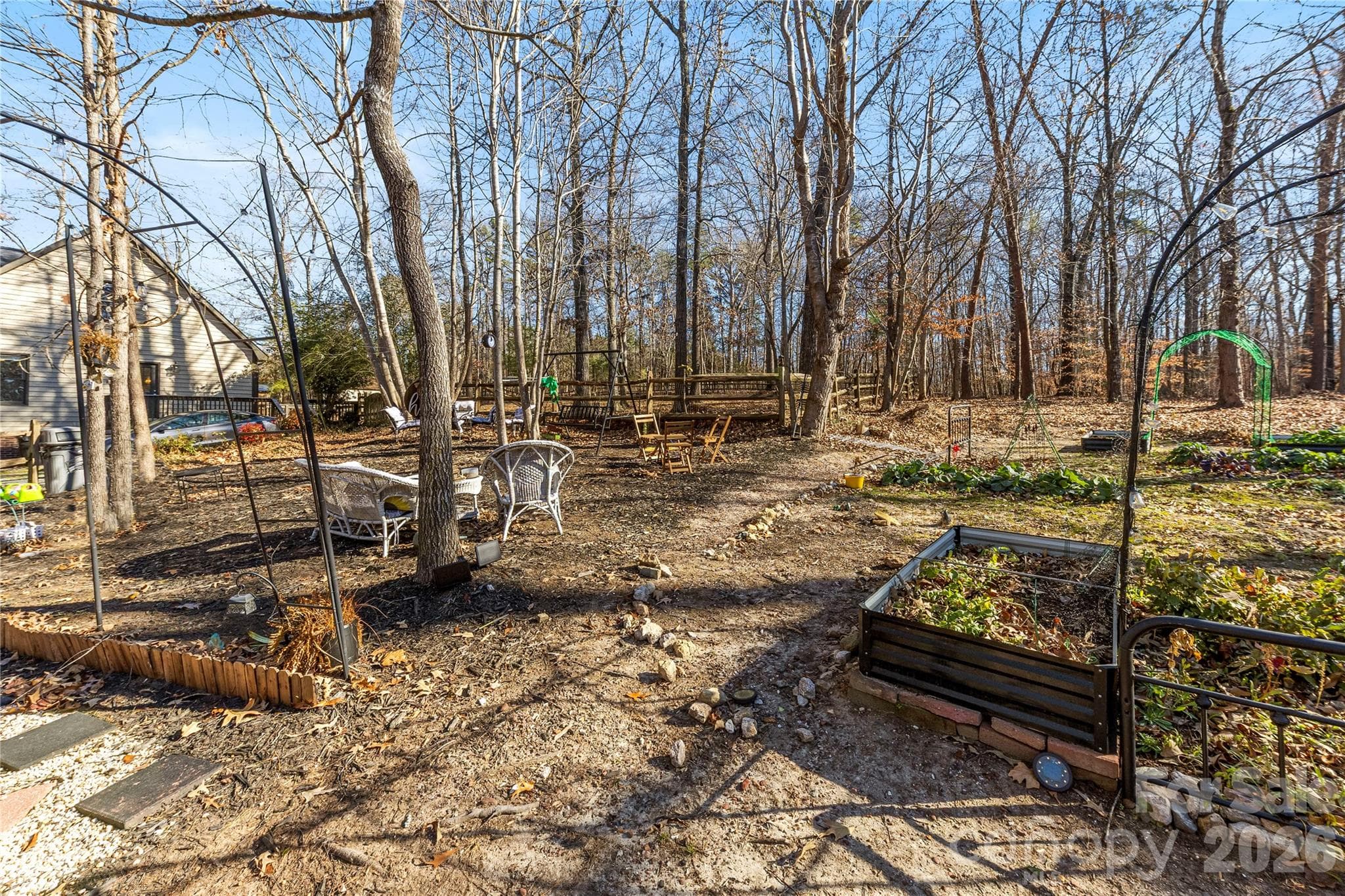 LIGHTED OUTDOOR SITTING AREA - 16218 Barbee Road, Stanfield