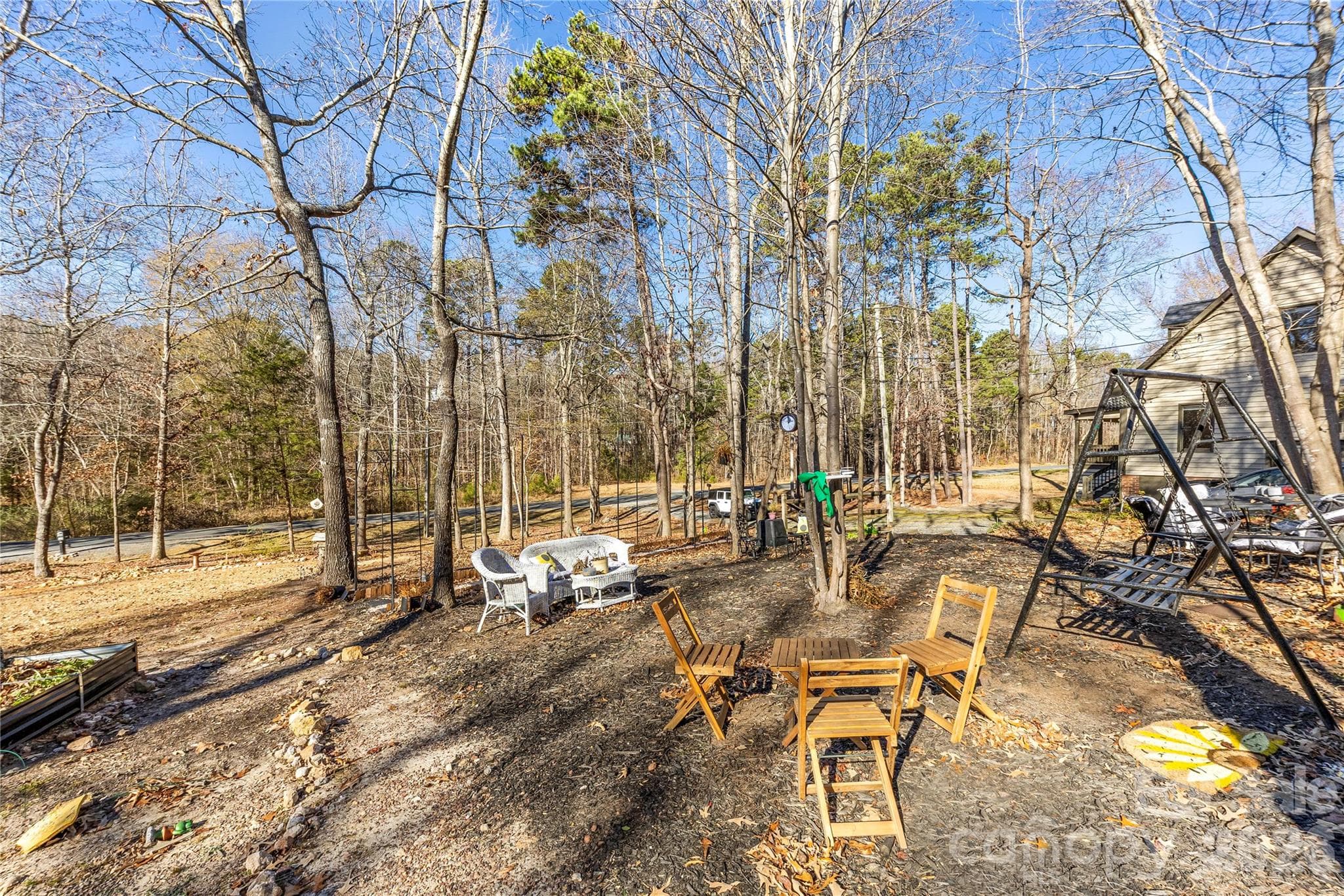 LIGHTED OUTDOOR SITTING AREA - 16218 Barbee Road, Stanfield